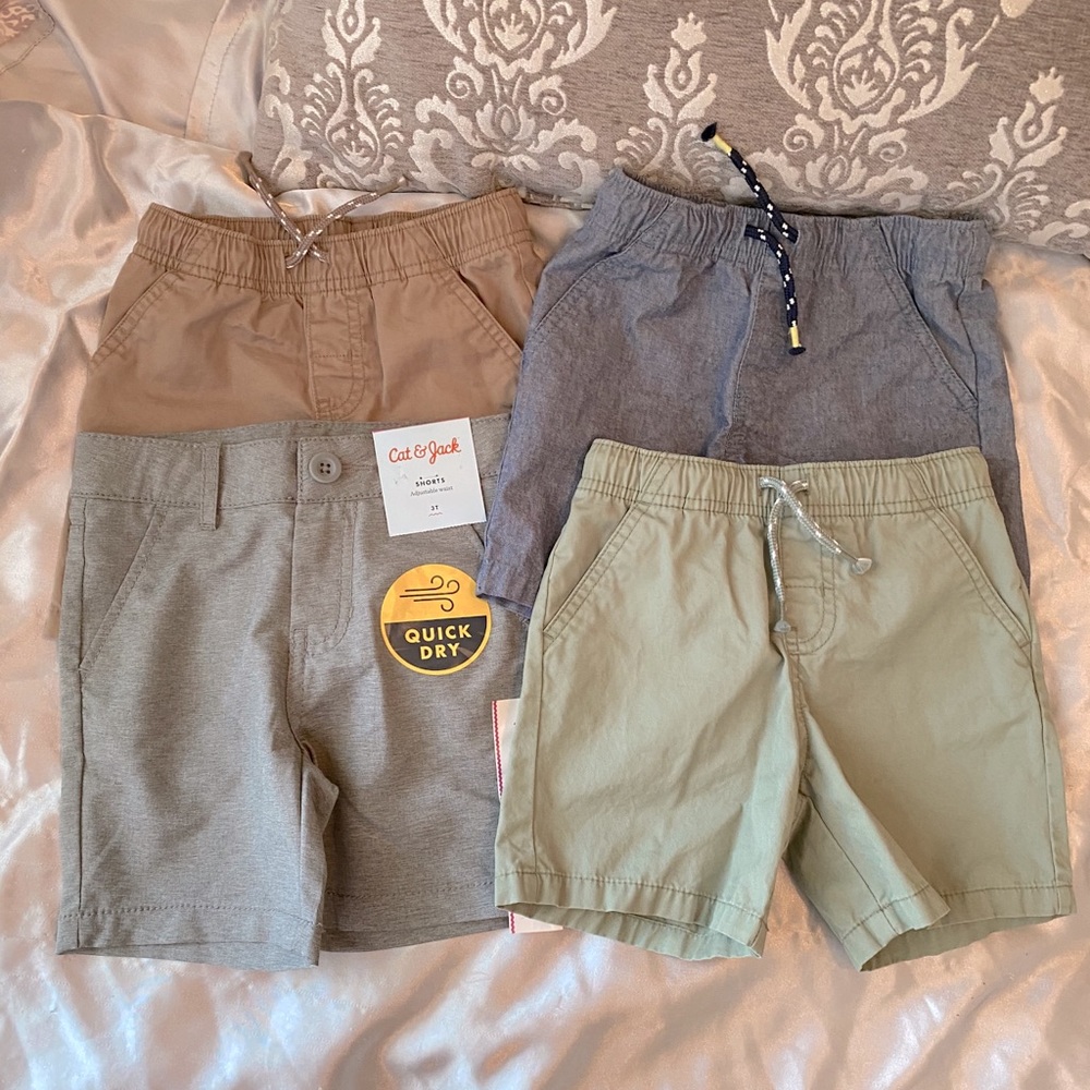 4pairs of 3t boys shorts